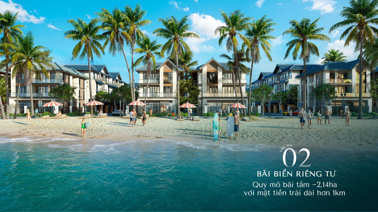 Bãi biển riêng Vinhomes Pearl Bay