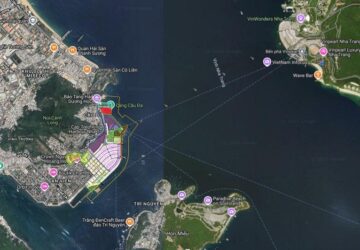 Vị trí Vinhomes Pearl Bay nằm ở phía Đông Nam TP Nha Trang